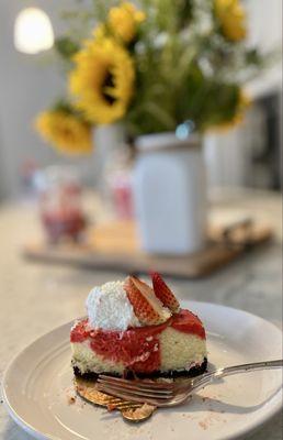 Strawberry Ricotta Cheesecake!