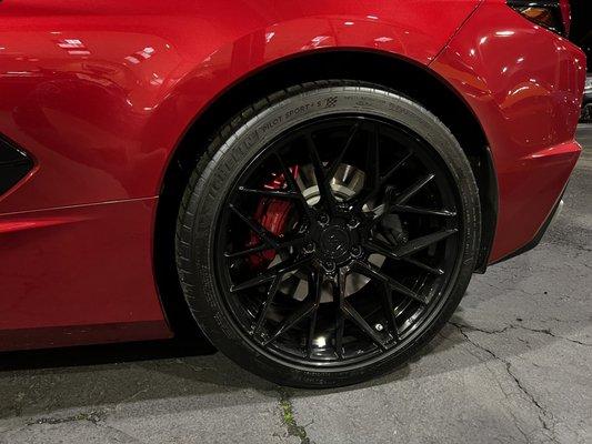 New wheels installed by Rad custom rides