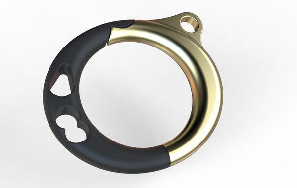 Portable leash+ keys. O'hene cuff leash