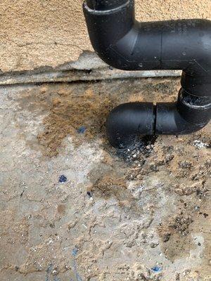 Obvious water leaking from the auto filler they installed.