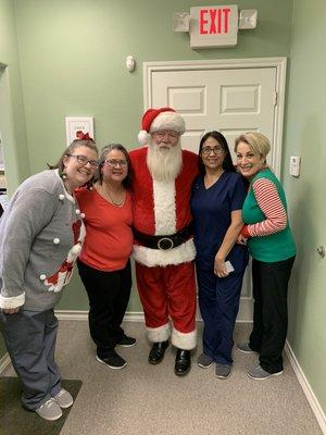 Santa visits our staff!!
