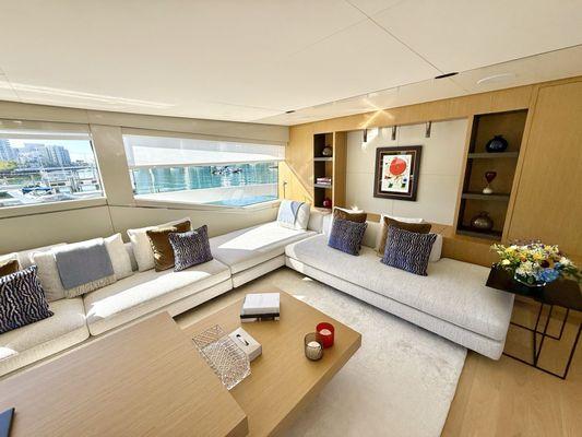 Boat canvas and yacht upholstery