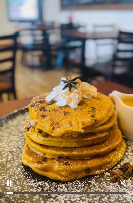 Pumpkin pancakes