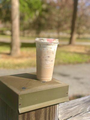 Coconut Vanilla Spiced Chai Iced Tea Shaker.