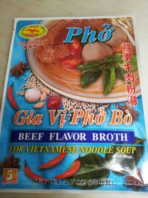 Instant Pho, sweet