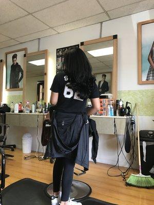 blowout and tips cut ......