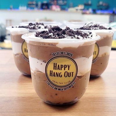 Pie Cups, sugar free, 11o Calories, 15 gr protein.