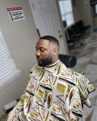 Medium bald skin fade