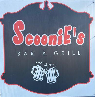 The sign of bar & grill