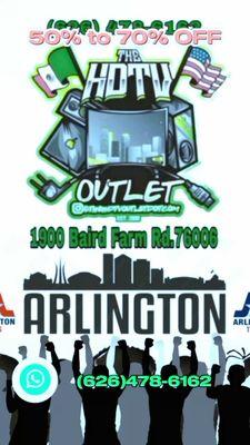 #BestTVDeals in Texas The #HDTVOutlet in #ArlingtonTx  1900 Baird Farm Rd. Arlington Tx.76006  #SaveMoney and Stop By or Call (626)478-6162
