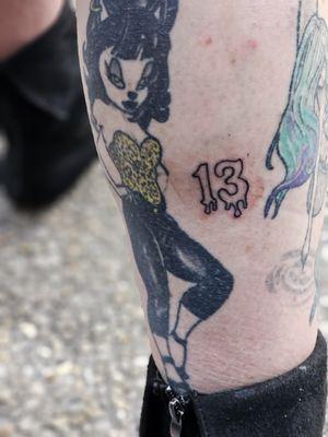 Got the 13 done Friday the 13th felt like it was over before it started which made me kind of sad lol. He had a light hand it was to quick!