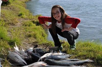 Fishing at the Kenai River Cabins at Sterling
