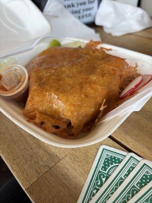 Crunchy wrap with chicken