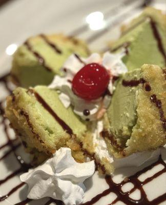 Deep fried mochi ice cream