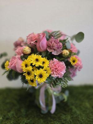 Jarron de cristal mixto