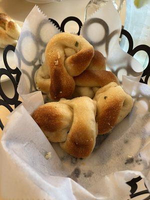 Homemade knot rolls