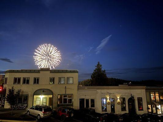 Rooftop patio on July 4
