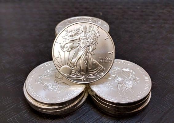 Silver American Eagle coins