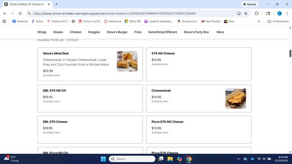 For those who might not believe. This is a screenshot of the online ordering system. You can't place an order by phone.