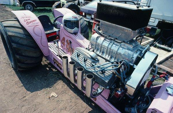 Lavender colored tractor in Tomah, WI.