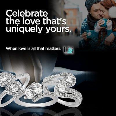 Celebrate the love that's uniquely yours with two stone diamond jewelry. Each piece is set with two round brilliant cut diamonds.
