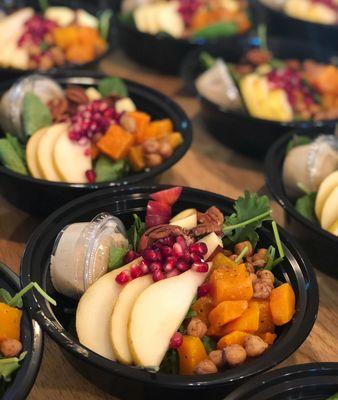 Our bowls change with the season! Lunch bowls