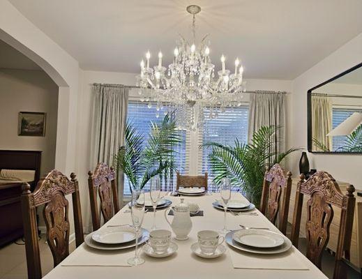 I spent the entire day carefully assembling and installing this massive custom chandelier for a local Leander resident. Thomas Russell
