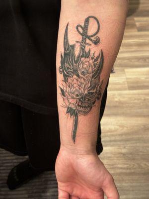 Oni Mask tattoo