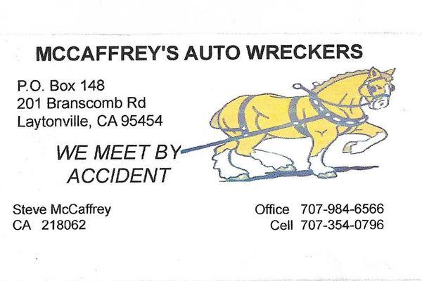McCaffrey's Laytonville Auto Wreckers