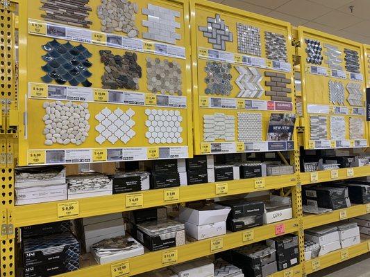 Surprising selection of tile