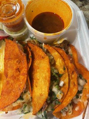 Birria Shredded Beef Tacos