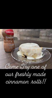 Fresh cinnamon rolls