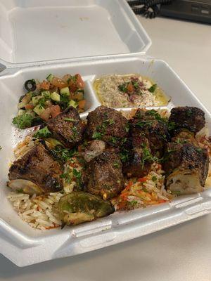 Beef Kabob Plate