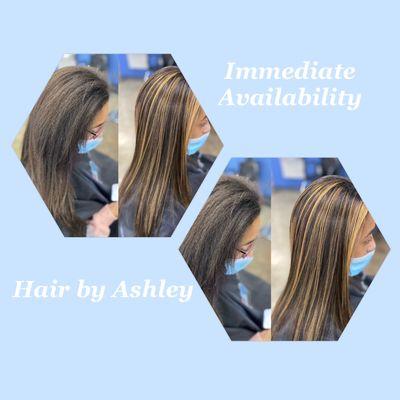 Ashley has availability for immediate bookings!
Call 270-684-4314 to schedule with her!