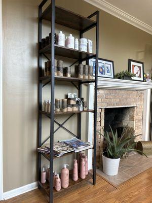 Selection of products available