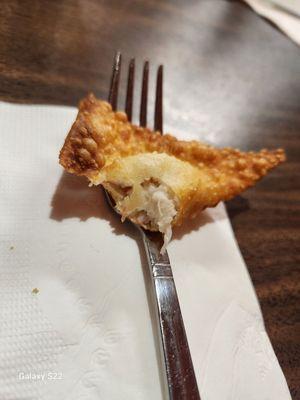 Crab Rangoons wit real crab....