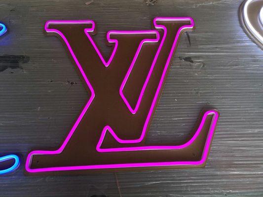 Custom LV neon light made by @onceuponatimeandstuff