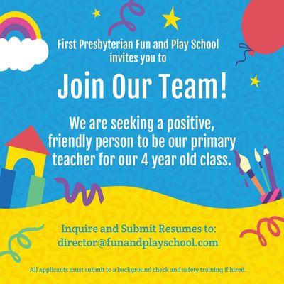 First Presbyterian Fun and Play School