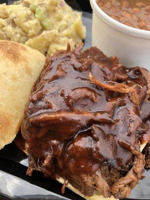 Maple BBQ pulled bison sandwich - don't pass on this one!