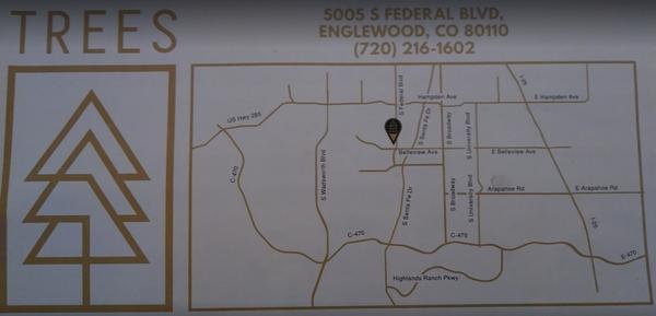 Trees Dispensary Location Map