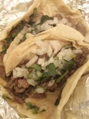 Handmade corn tortillas.