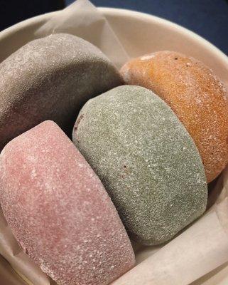 Black sesame, red bean azuki, matcha chip, Thai iced tea.