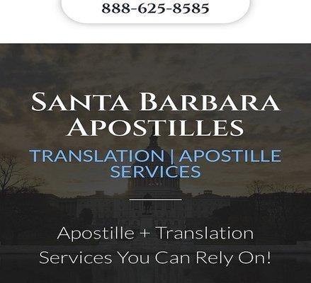 Santa Barbara Usa Apostilles