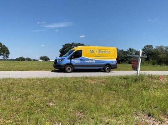 Pace, FL (Jay area) -- Mr. Electric of Pensacola on-site providing a free electrical estimate -- trusted local electricians.