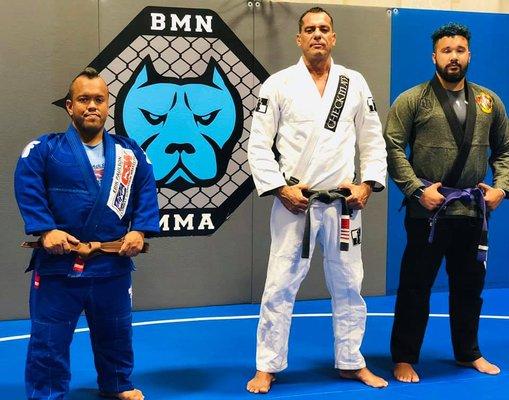 Coach Vic, Professor Ricardo and assistant coach Cristian