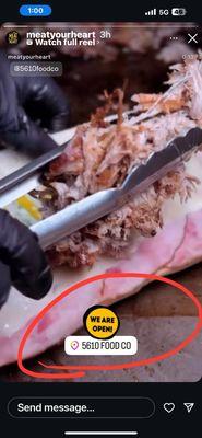 Showing they are opened