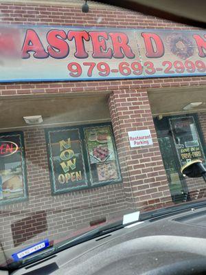 Entrance and love they have a drive thru option as well.