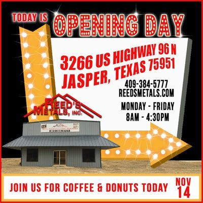 We are open at the new locations