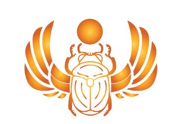 Scarabs symbolize rebirth, transformation, guide to the cosmic universe, creativity, eternity, sacred knowledge, and mysticism.