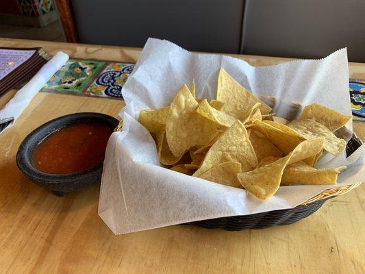 Free chips and salsa